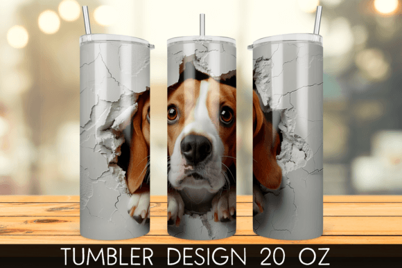 3D Beagle Hole in a Wall Tumbler Wrap: A Guide to Flawless Sublimation
