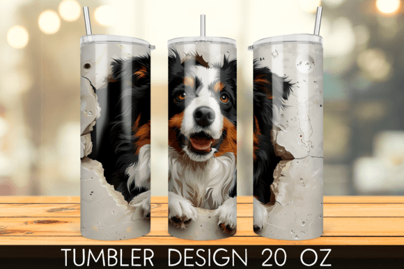 3D Shetland Sheep Hole in a Wall Tumbler
