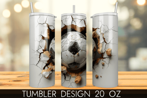 3D Soccer Ball Hole in Wall Tumbler Wrap: A Guide to High-Impact Sublimation Design