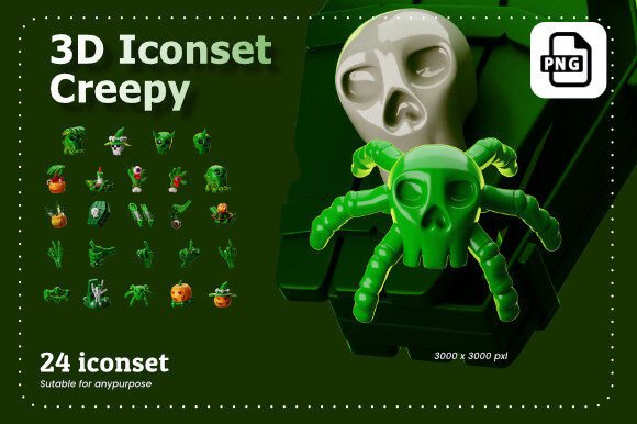 3D Spooky and Creepy High-Res Assets