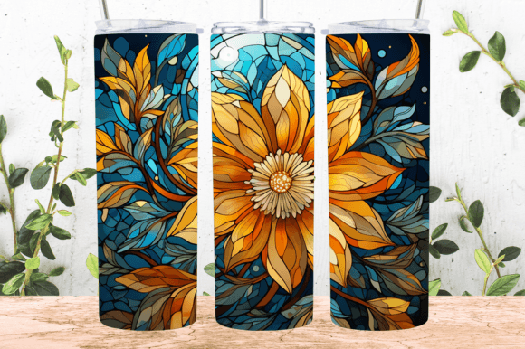 3D Wildflower 20 Oz Skinny Tumbler PNG Guide