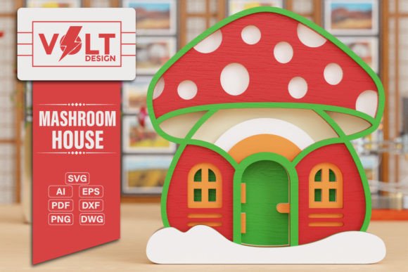 Bringing Whimsy to Life: A Guide to Mushroom House 3D SVG Laser Cut Crafting