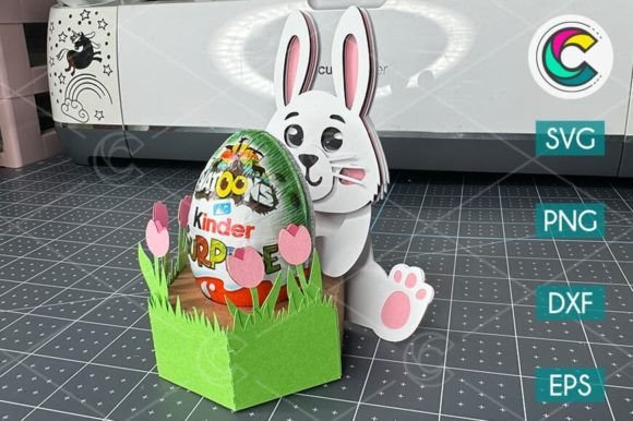 Bunny Egg Holder SVG Template Guide