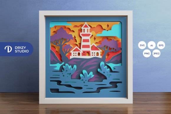 Crafting Depth and Light: The Appeal of the Lighthouse 3D Shadow Box