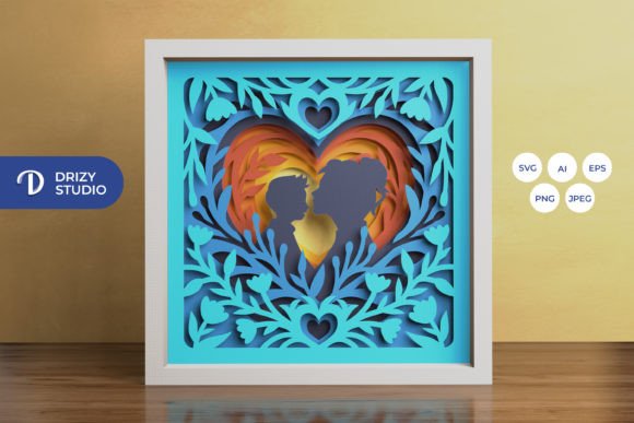 Crafting Sentiment: The Art of the Mom and Baby Boy 3D Shadow Box