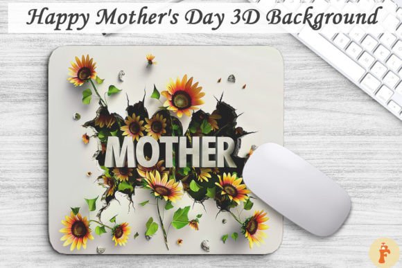 Elevate Designs with Happy Mother’s Day 3D Backgrounds