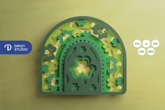 Elevating Craftsmanship: The Strategic Value of the St Patrick Rainbow 3D Layered Paper Cut in Modern Design