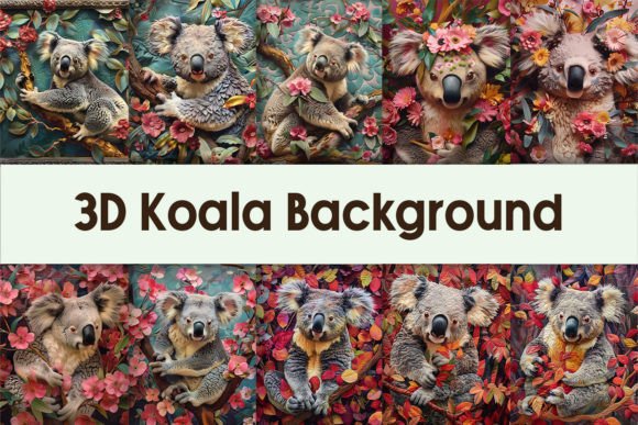 Elevating Digital Aesthetics with a 3D Koala Background