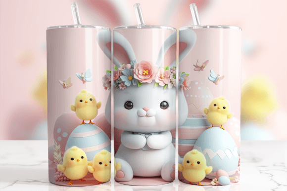Elevating Seasonal Merchandise: The Strategic Value of the 3D Bunny and Chicks Easter Tumbler Design