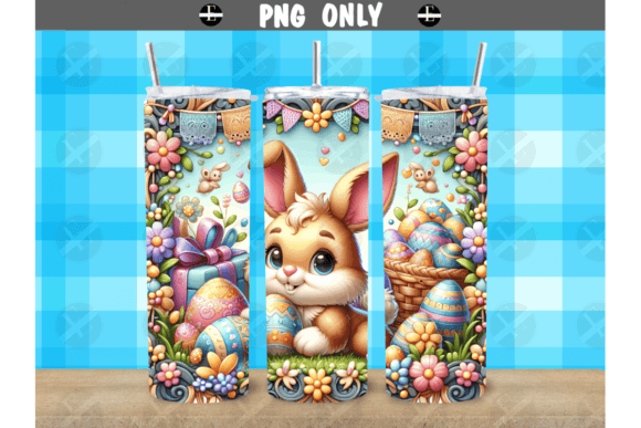 Enhancing Your Product Line with 3D Easter Rabbit Tumbler Wrap PNG Designs
