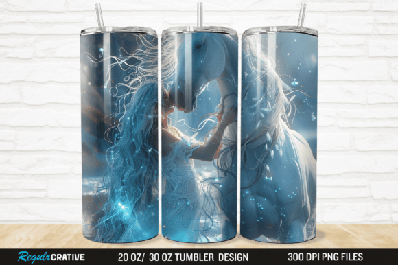 Evaluating the 3D Horse Girl 20 30oz Skinny Tumbler PNG for Sublimation Projects
