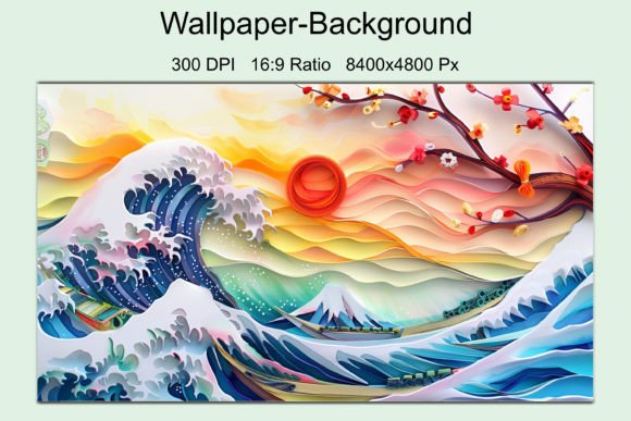 Evaluating the Colorful 3D Abstract Japanese Landscape Digital Asset