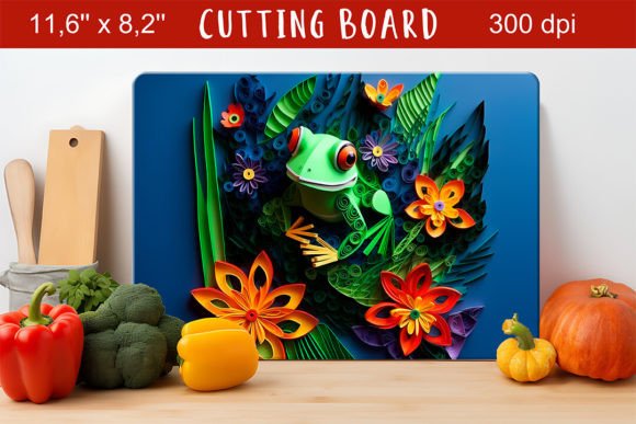 Integrating the Frog and Flowers 3D Cutting Board Design into Your Creative Workflow