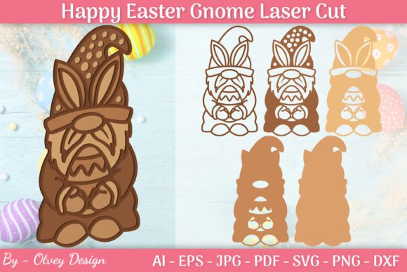 Mastering 3D Easter Gnome Layered Laser Cutting: A Guide to Digital Files and Crafting Techniques