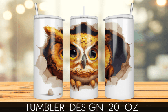 Mastering the 3D Baby Owl Hole in a Wall Tumbler Wrap for Flawless Sublimation