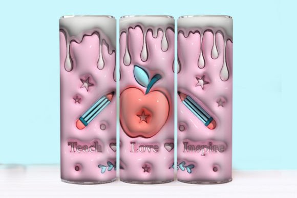 Mastering the 3D Inflated Teacher Tumbler Wrap PNG for Professional Sublimation