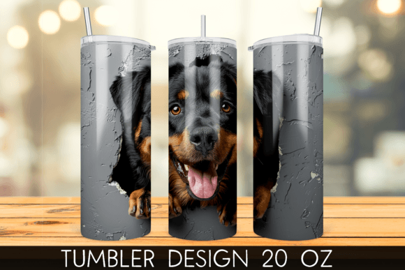 Mastering the 3D Rottweiler Hole in a Wall Tumbler Design: A Guide to Sublimation Printing