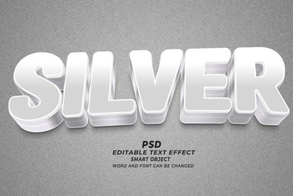 Mastering Visual Impact: A Guide to the Silver PSD 3D Editable Text Effect