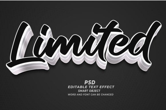 Mastering Visual Impact with Limited PSD 3D Editable Text Effects