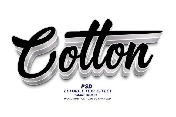 Transforming Digital Design with the Cotton PSD 3D Editable Text Effect