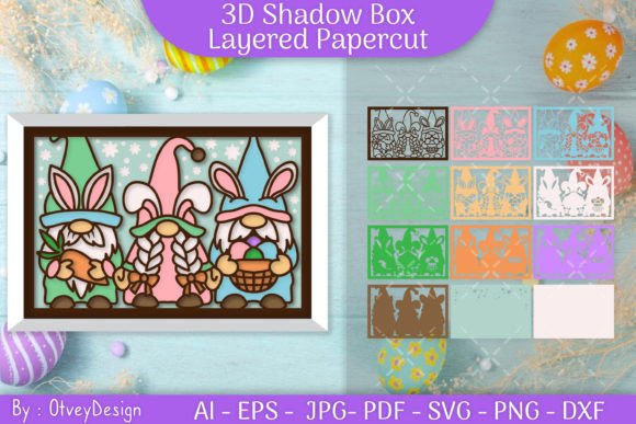 Transforming Your Home with a Gnome Easter 3D Shadow Box Layered Design