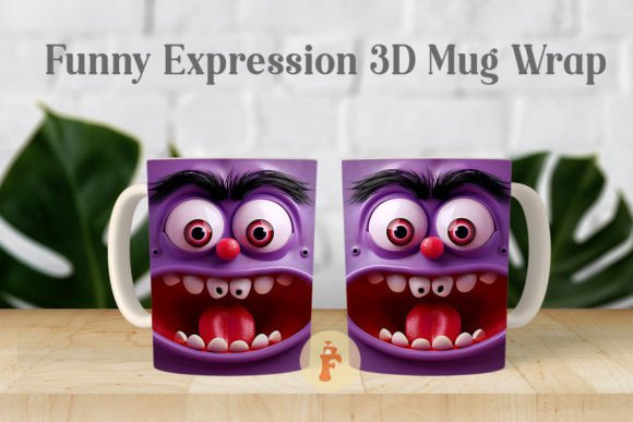 Understanding the Value of Funny Expression 3D Mug Wrap PNG for Custom Sublimation